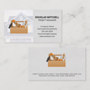 Carpentry Tool Box Home Repairs Business Card