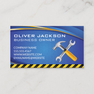 Carpentry Tools Construction Builder Business Card