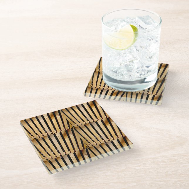 Carpentry: Wooden Fence Posts, Glass Coaster (Angled)