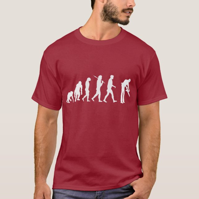 Carpentry woodworking cabinetmakers evolution T-Shirt (Front)