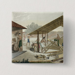 Carpentry Workshop in Kupang, Timor, plate 6 from 2 Inch Square Button