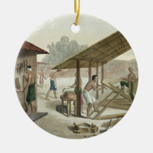 Carpentry Workshop in Kupang, Timor, plate 6 from Ceramic Ornament