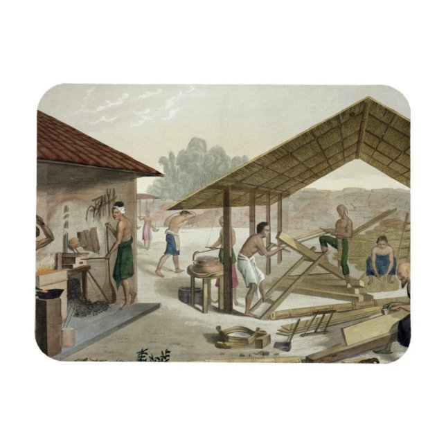 Carpentry Workshop in Kupang, Timor, plate 6 from Magnet (Horizontal)