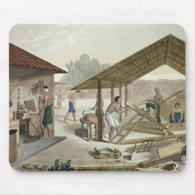 Carpentry Workshop in Kupang, Timor, plate 6 from Mouse Pad (Front)