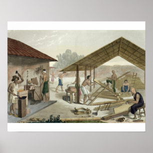 Carpentry Workshop in Kupang, Timor, plate 6 from Poster