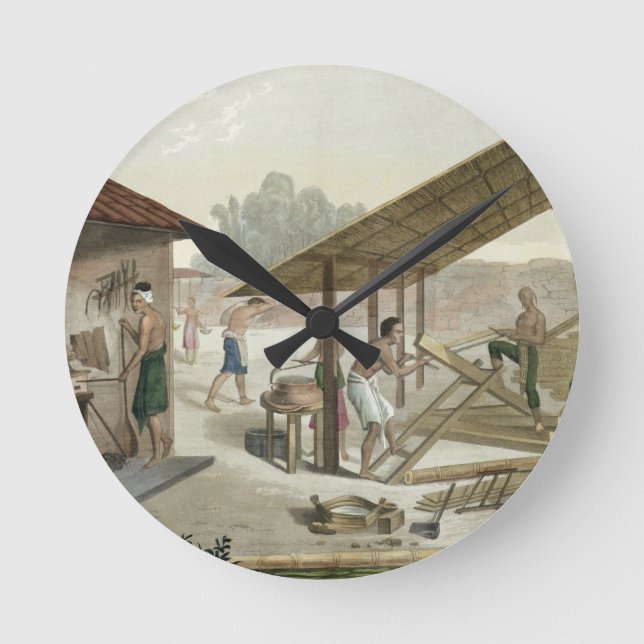 Carpentry Workshop in Kupang, Timor, plate 6 from Round Clock (Front)