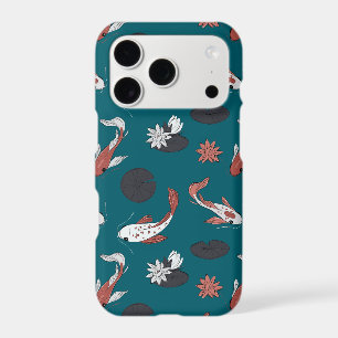 Carpes Koï Japonaises & Nymphéas Motif Asiatique