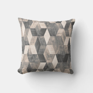 Carpet bathmat and Rug Boho Style ethnic design pa Throw Pillow