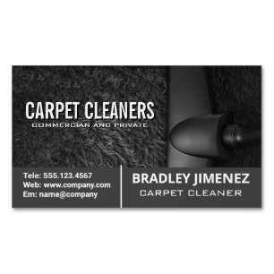 Carpet Cleaner   Vacuuming Machine Magnetic Business Card