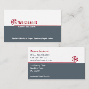 Carpet Cleaning Business Card