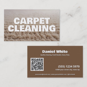 🌟 Carpet Cleaning Custom QR Business Card