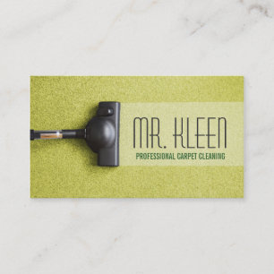 Carpet Cleaning, Flooring, Steamers Business Card