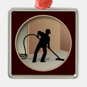 Carpet Cleaning Metal Ornament