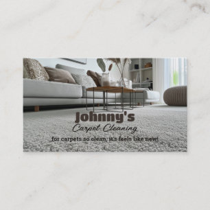 Carpet Cleaning Slogans Business Card
