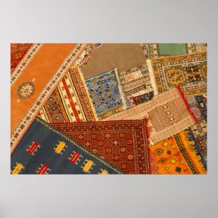 Carpet Collage Close Up Poster