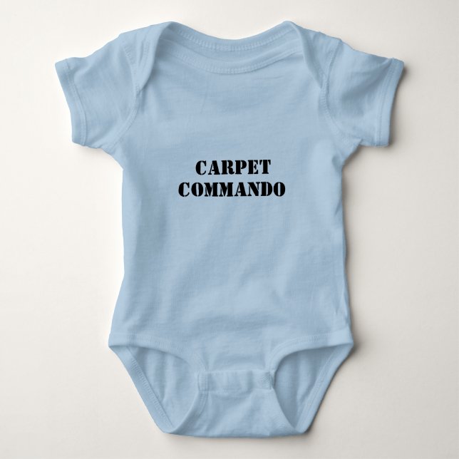 CARPET, COMMANDO BABY BODYSUIT (Front)