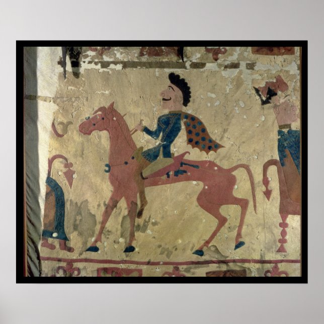 Carpet depicting a mounted warrior poster (Front)