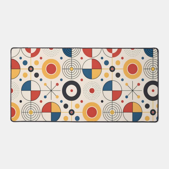 Carpet geometric design desk mat (Front)