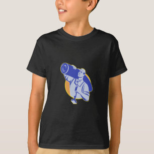 Carpet Layer Worker Carry Knee Kicker Tool T-Shirt