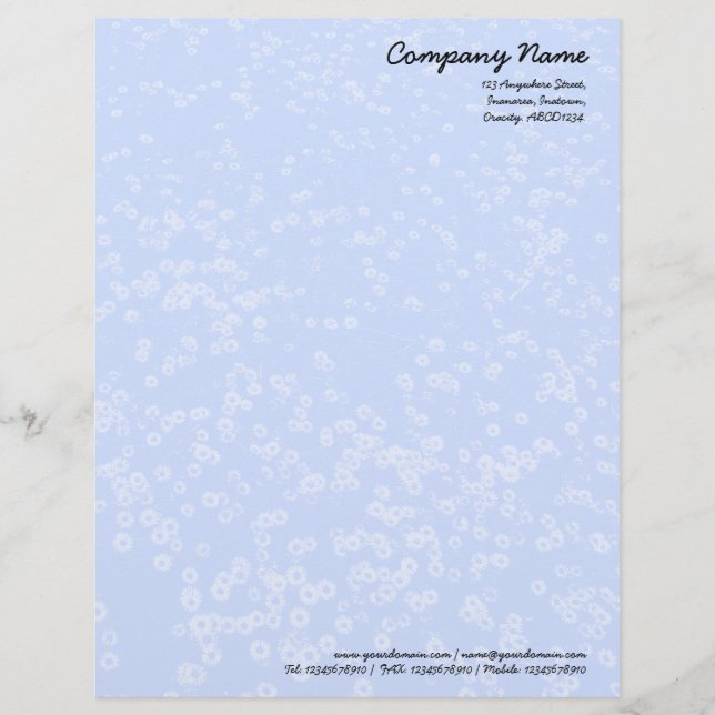 Carpet of Daisies - Blue Letterhead (Front)