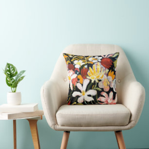 Carpet of Flowers Throw Pillow