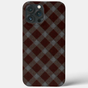 'Carpet' red cross tartan chess with rough parts  iPhone 13 Pro Max Case