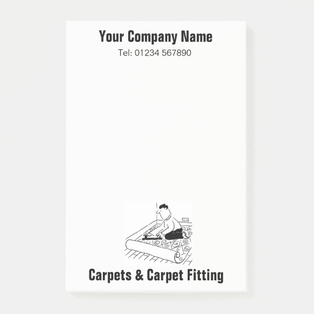 Carpets & Carpet Fitting Cartoon Notes (Front)