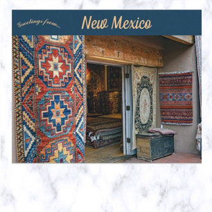 Carpets in Santa Fe New Mexico Postcard