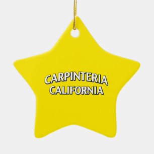 Carpinteria California Ceramic Ornament