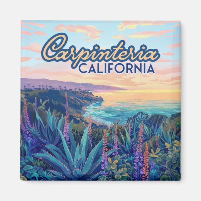 Carpinteria California Santa Barbara Ventura Beach Magnet (Front)
