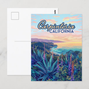 Carpinteria California Santa Barbara Ventura Beach Postcard