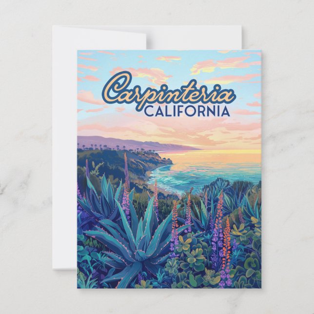 Carpinteria California Santa Barbara Ventura Card (Front)