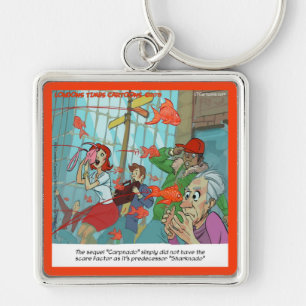 Carpnado: A Storm Of Goldfish Keychain