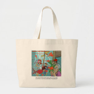Carpnado: A Storm Of Goldfish Large Tote Bag