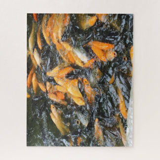 Carps in fish pond, Hanoi Jigsaw Puzzle