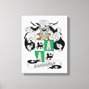 Carranza Family Crest Canvas Print