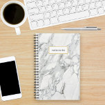 Carrara Marble Personalized Planner<br><div class="desc">Personalize with your name or business title.</div>