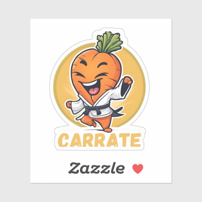 Carrate Funny Carrot Karate Pun (Sheet)