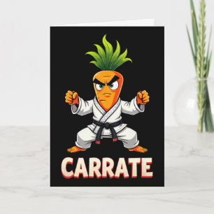 Carrate Karate Carrot Mma Students Trainer _1 Card