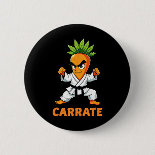 Carrate Karate Carrot Mma Students Trainer 2 Inch Round Button