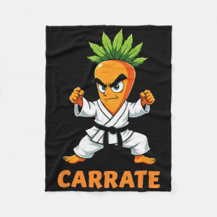 Carrate Karate Carrot Mma Students Trainer  Fleece Blanket