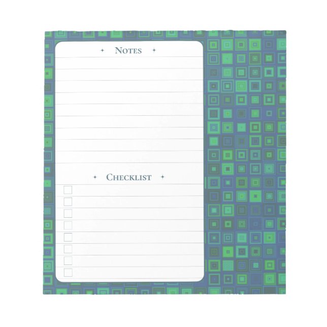carré 2D | Notes quotidiennes et Bloc-notes de lis (Devant)
