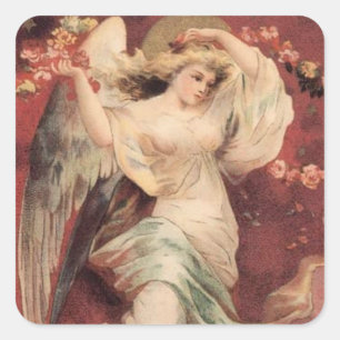 Carré Angel rose - Sticker