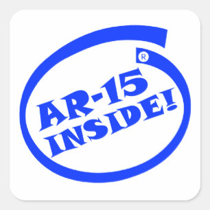 Carré AR-15 INTÉRIEUR ! - Sticker pour fenêtre/pare-ch