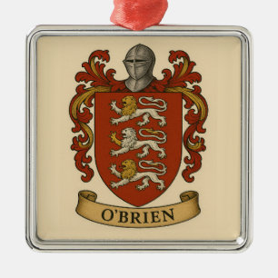 Carré Argenté O'Brien Ornement de crête de famille