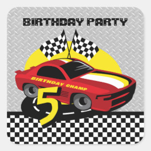Carré Autocar 5e Anniversaire Sticker