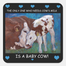 Baby Cows a besoin du lait de maman Vegan Sticker