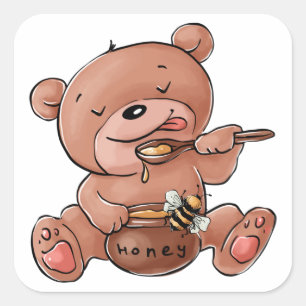 Carré Bear Sticker