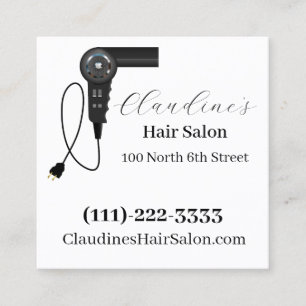 Carré Beauté Coiffeur Salon d'affaires Cartes de r