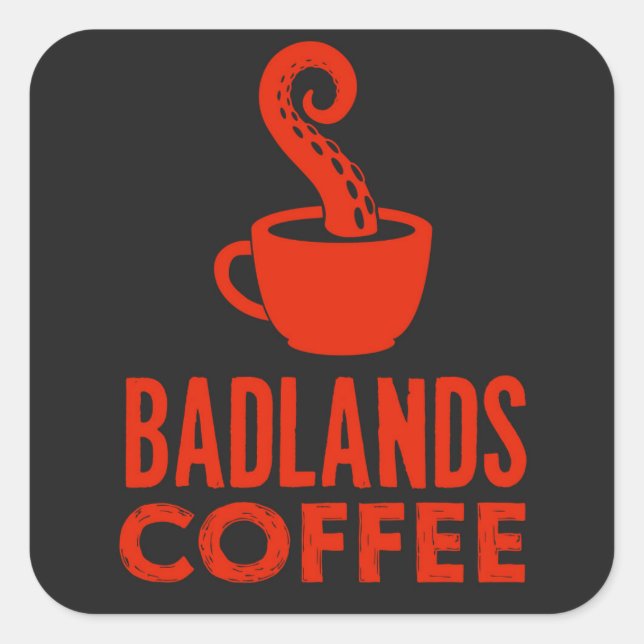 Carré BLC Logo & Sticker de texte, noir (Devant)